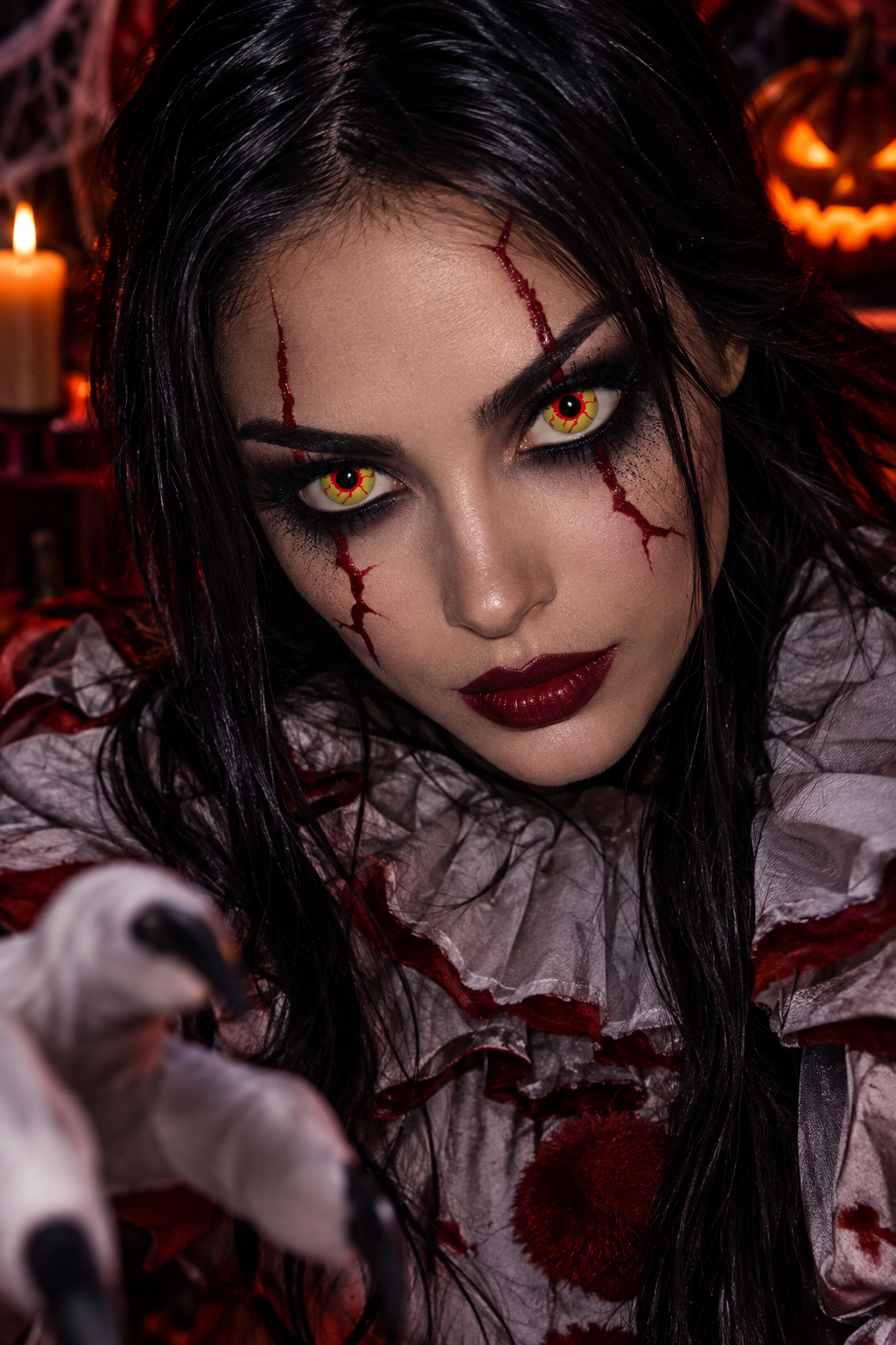 Lenti a contatto Gialle/Virus Halloween