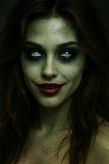 Lenti a Contatto White Effetto Cieco - Halloween