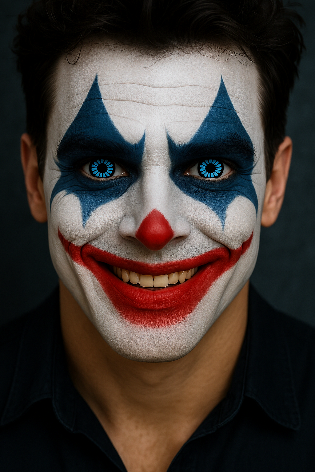 Lenti a Contatto Blu/Zoom In - Halloween