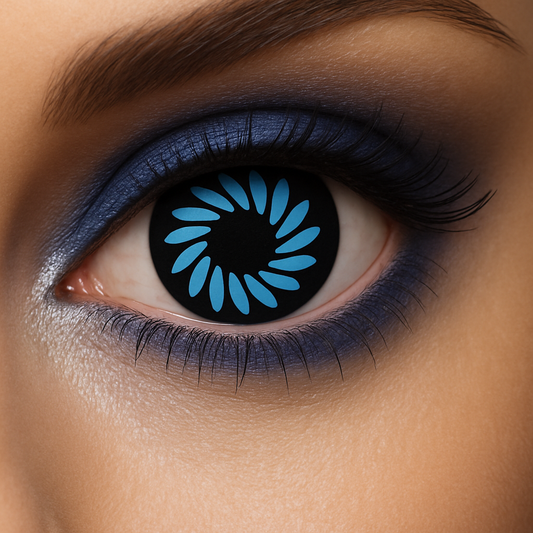 Lenti a Contatto Blu/Zoom In - Halloween