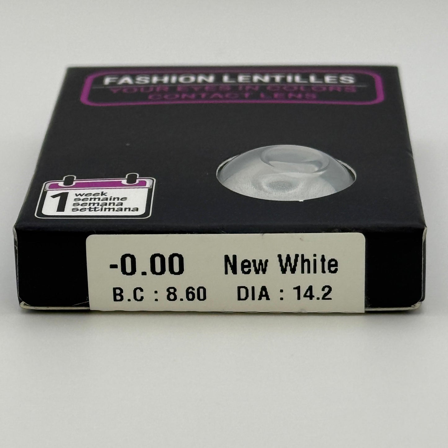 Lenti a Contatto White Effetto Cieco - Halloween