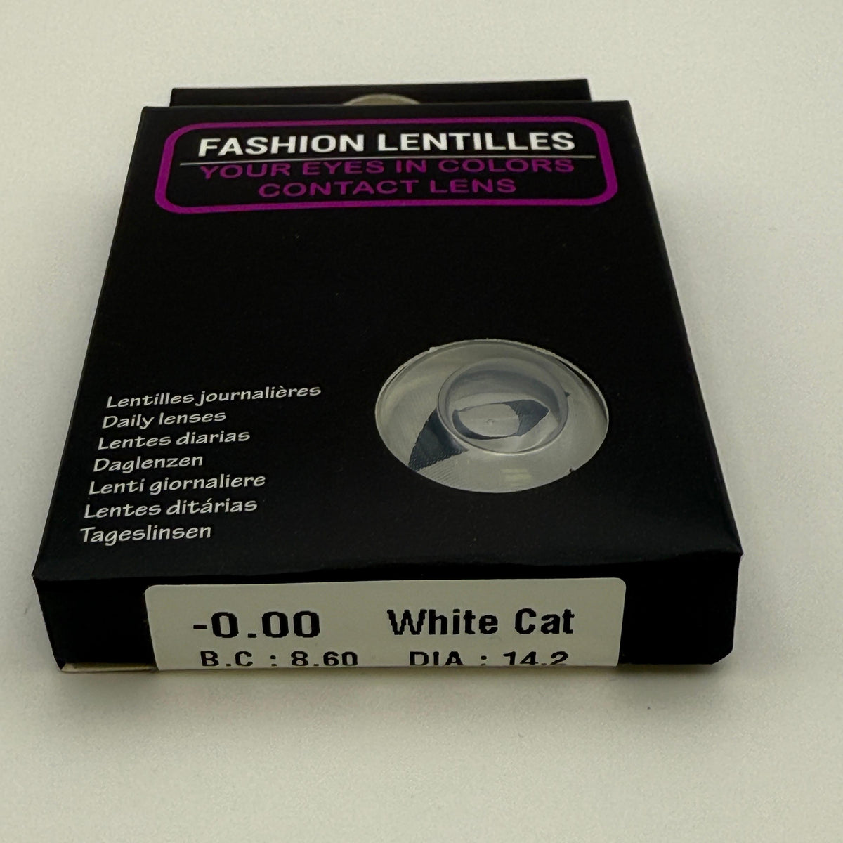 Lenti a Contatto White Cat/Occhi di Gatto - Halloween