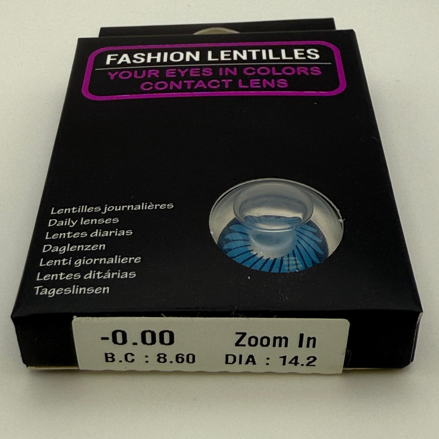 Lenti a Contatto Blu/Zoom In - Halloween