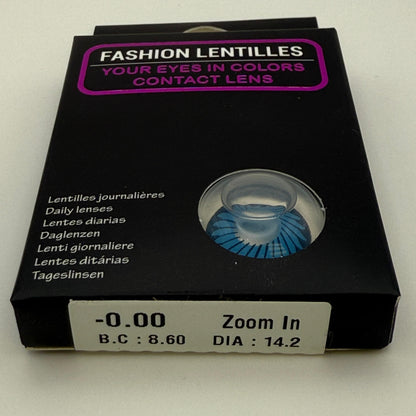 Lenti a Contatto Blu/Zoom In - Halloween